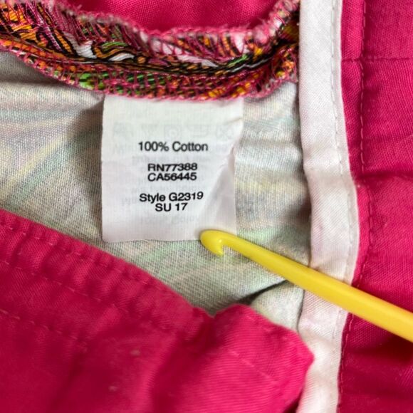 J Crew Bright Paisley Cotton Chino Shorts 5 Inch Women Size 10 Side Zip Preppy - Picture 8 of 14